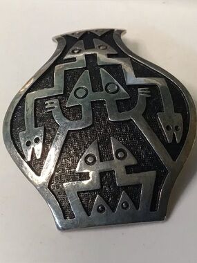 Vintage 900 Silver Brooch/Pendant